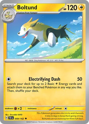 059/162 Boltund - Reverse Holo - Temporal Forces by Poké Zen DXB on MYNTED