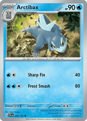 059/193 Arctibax - Paldea Evolved by Poké Zen DXB on MYNTED