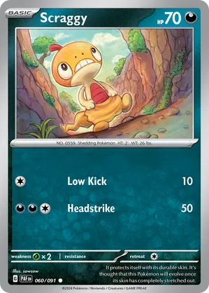 060/091 Scraggy - Paldean Fates by Poké Zen DXB on MYNTED