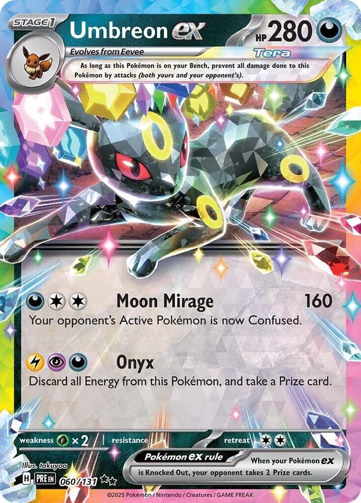 060/131 · Umbreon ex · Holo (PRE) by Dusk TCG on MYNTED