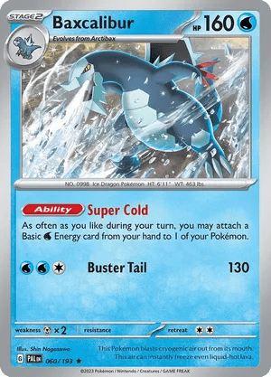 060/193 Baxcalibur - Paldea Evolved - Play Stamp by Poké Zen DXB on MYNTED