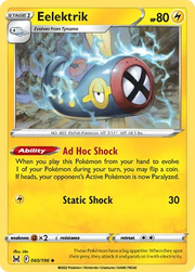 060/196 Eelektrik - Reverse Holo - Lost Origin by Poké Zen DXB on MYNTED