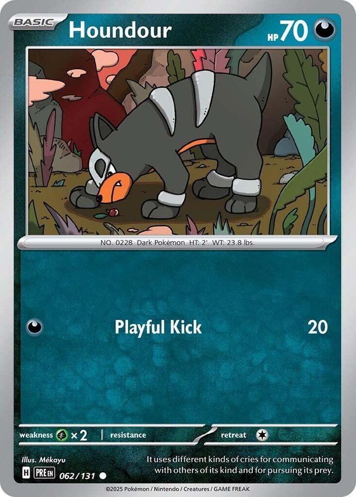 062/131 · Houndour · Reverse Holo (PRE) by Dusk TCG on MYNTED