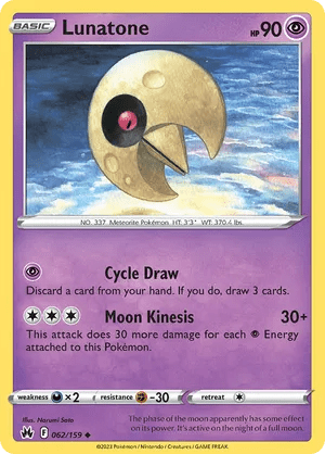 062/159 Lunatone - Crown Zenith by Poké Zen DXB on MYNTED