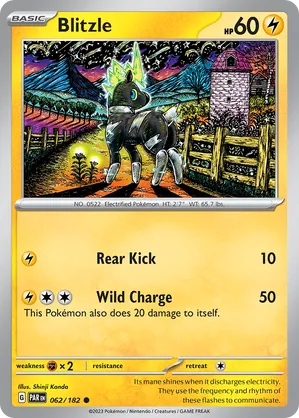 062/182 Blitzle - Paradox Rift by Poké Zen DXB on MYNTED