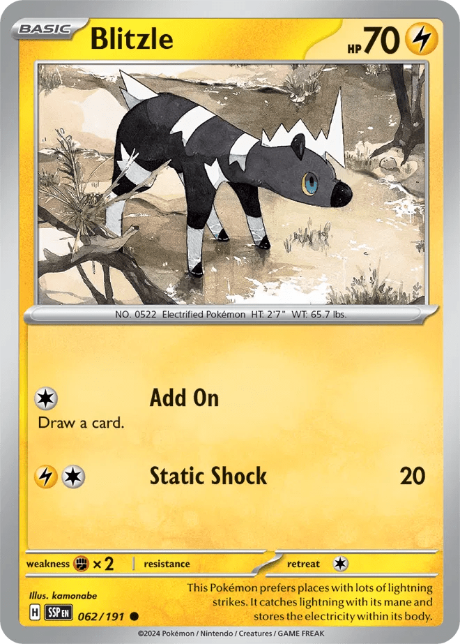 062/191 Blitzle - Surging Sparks by Poké Zen DXB on MYNTED