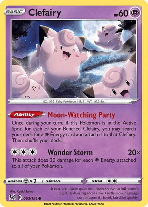 062/196 Clefairy - Lost Origin by Poké Zen DXB on MYNTED