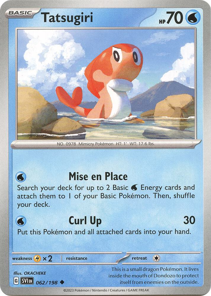 062/198 Tatsugiri Normal · Scarlet & Violet (SVI) by PokeMarsi on MYNTED