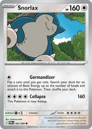 063/088 Snorlax - Reverse Holo - Perfect Order by Poké Zen DXB on MYNTED