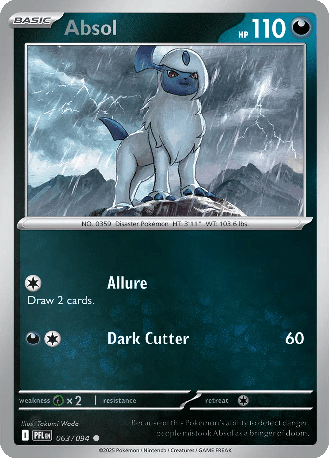063/094 Absol - Reverse Holo - Phantasmal Flames by Poké Zen DXB on MYNTED
