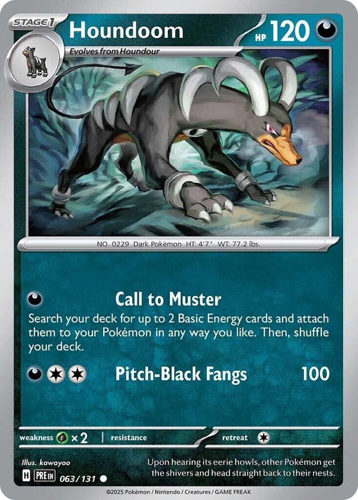063/131 · Houndoom · Normal (PRE) by Dusk TCG on MYNTED
