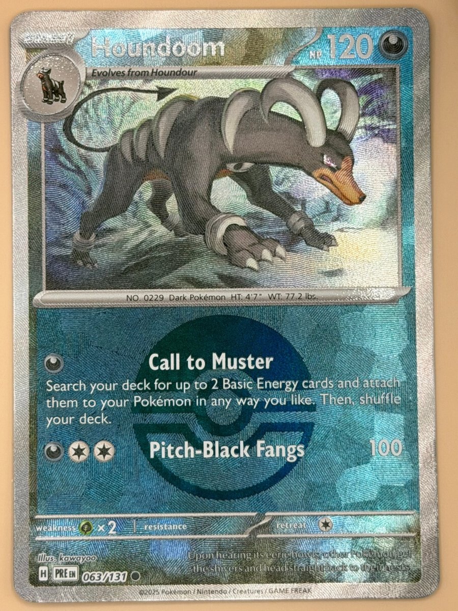 063/132 Houndoom - Pokeball Pattern - Prismatic Evolutions by Poké Zen DXB on MYNTED