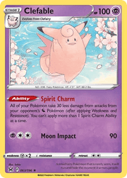 063/196 Clefable - Reverse Holo - Lost Origin by Poké Zen DXB on MYNTED