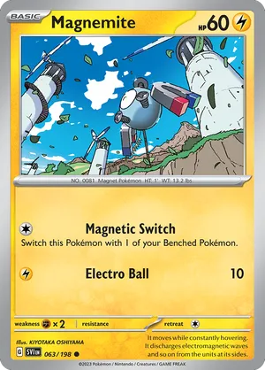 063/198 Magnemite - Scarlet & Violet by Poké Zen DXB on MYNTED