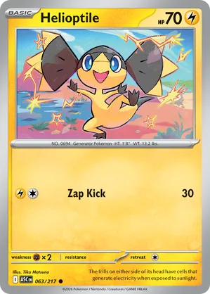 063/217 Helioptile - Ascended Heroes by Poké Zen DXB on MYNTED