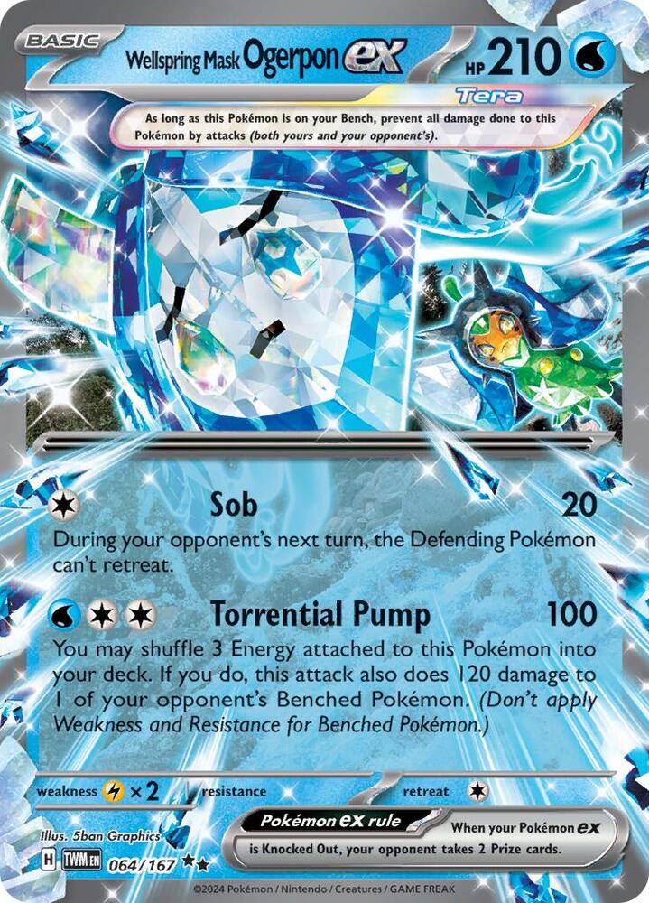 064/167 · Wellspring Mask Ogerpon ex · Holo (TWM) by Dusk TCG on MYNTED