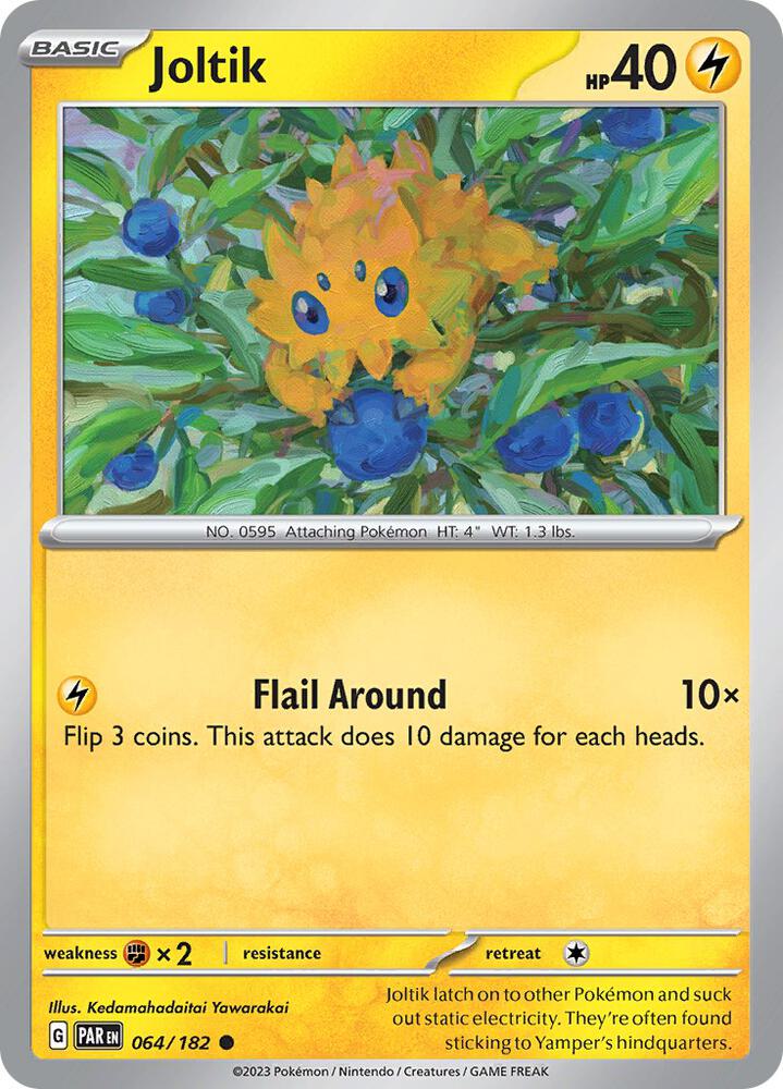 064/182 Joltik Normal · Paradox Rift (PAR) by PokeMarsi on MYNTED