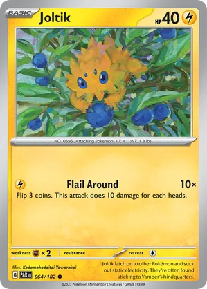 064/182 Joltik - Reverse Holo - Paradox Rift by Poké Zen DXB on MYNTED