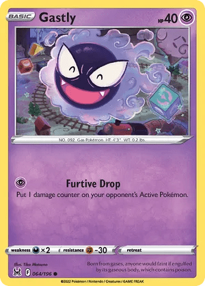 064/196 Gastly - Lost Origin by Poké Zen DXB on MYNTED