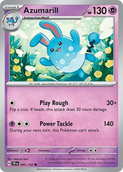 065/162 Azumarill - Reverse Holo - Temporal Forces by Poké Zen DXB on MYNTED