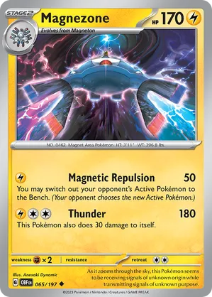 065/197 Magnezone - Reverse Holo - Obsidian Flames by Poké Zen DXB on MYNTED