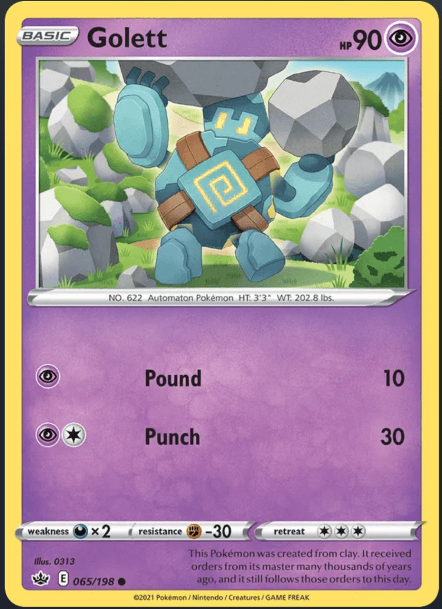 065/198 Golett - Chilling Reign by Poké Zen DXB on MYNTED