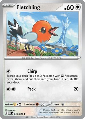 066/088 Fletchling - Perfect Order by Poké Zen DXB on MYNTED