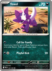 067/094 Toxel Reverse Holofoil · Phantasmal Flames (PFL) by PokeMarsi on MYNTED