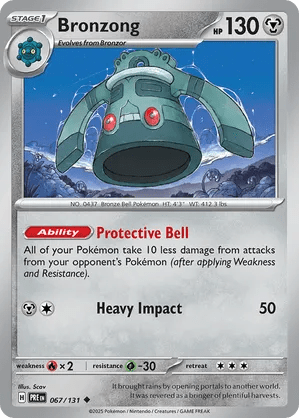 067/131 Bronzong - Reverse Holo - Prismatic Evolutions by Poké Zen DXB on MYNTED