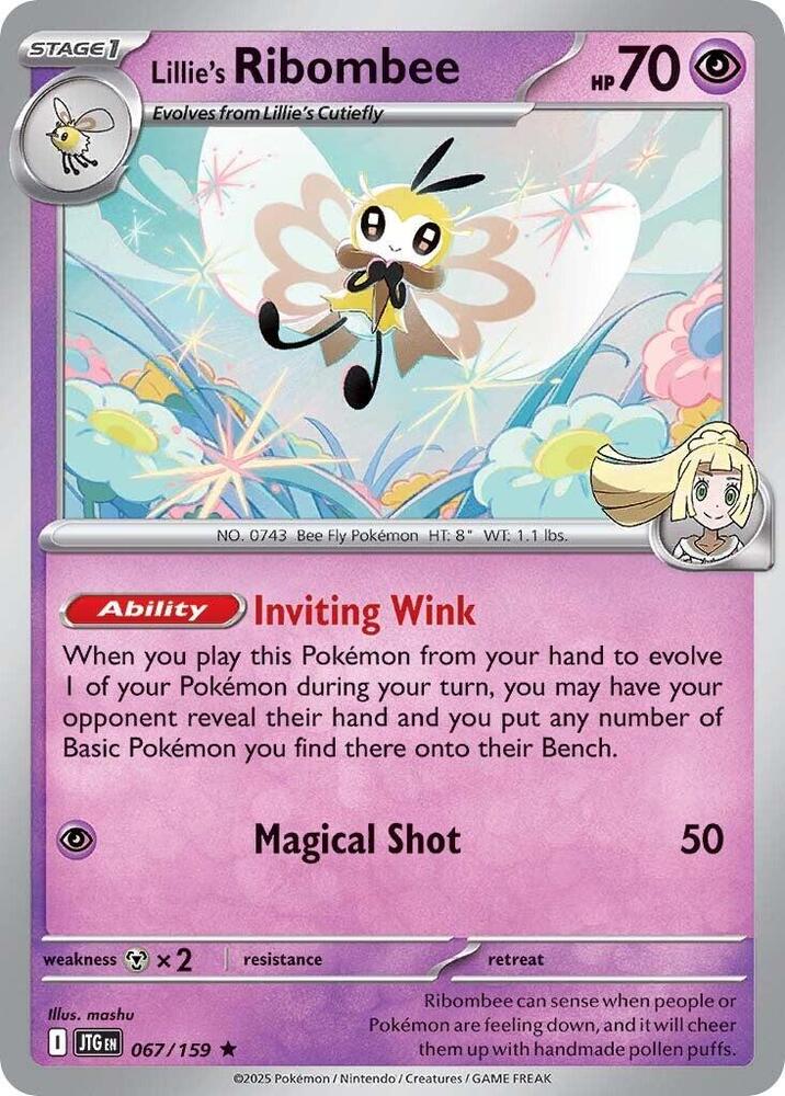 067/159 Lillie's Ribombee Holo · Journey Together (JTG) by PokeMarsi on MYNTED