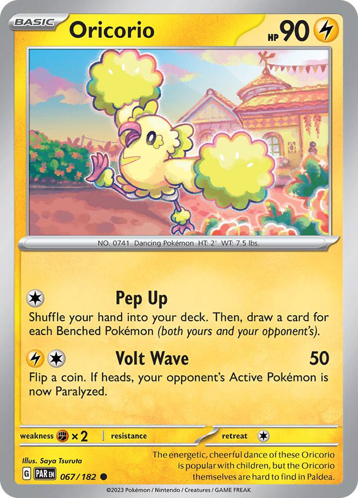 067/182 Oricorio Reverse Holo · Paradox Rift (PAR) by PokeMarsi on MYNTED