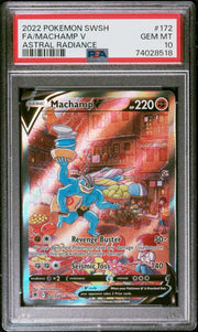 PSA 10 Machamp V (Alternate Full Art) Astral Radiance Ultra Rare 172/189