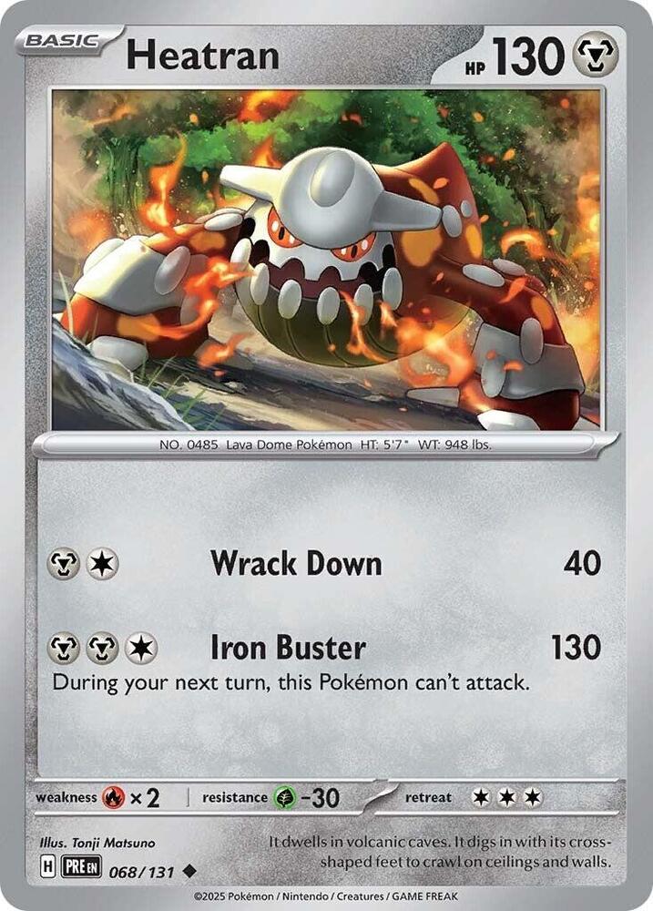 068/131 · Heatran · Normal (PRE) by Dusk TCG on MYNTED