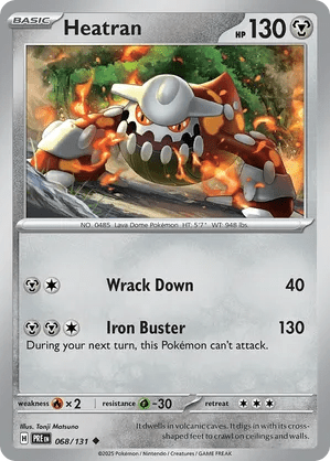 068/131 Heatran - Reverse Holo - Prismatic Evolutions by Poké Zen DXB on MYNTED