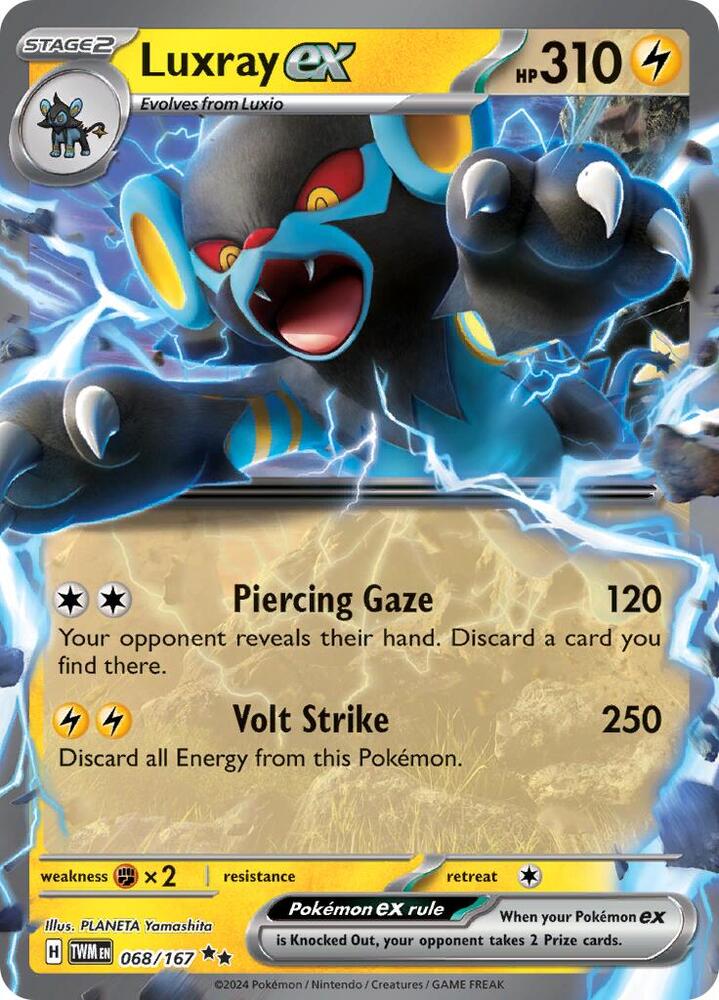 068/167 · Luxray ex · Holo (TWM) by Dusk TCG on MYNTED