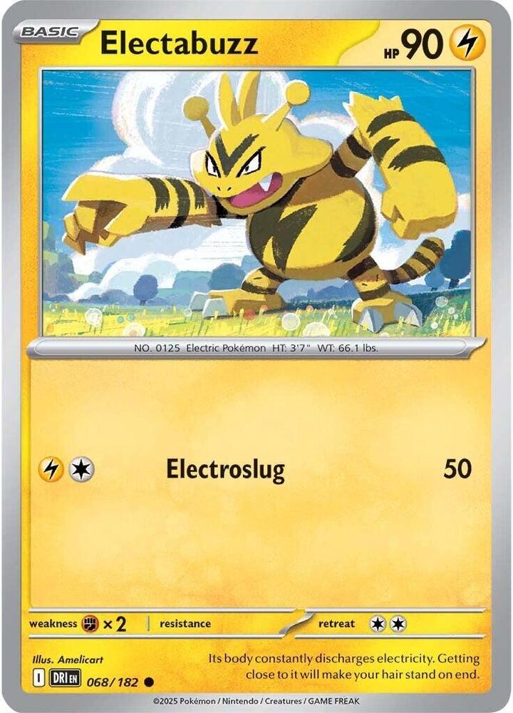 068/182 · Electabuzz · Normal (DRI) by PokeMarsi on MYNTED