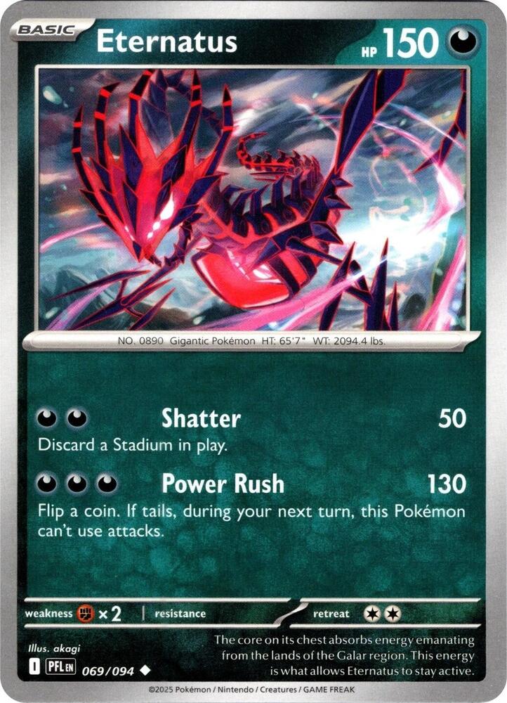 069/094 Eternatus Reverse Holofoil · Phantasmal Flames (PFL) by PokeMarsi on MYNTED