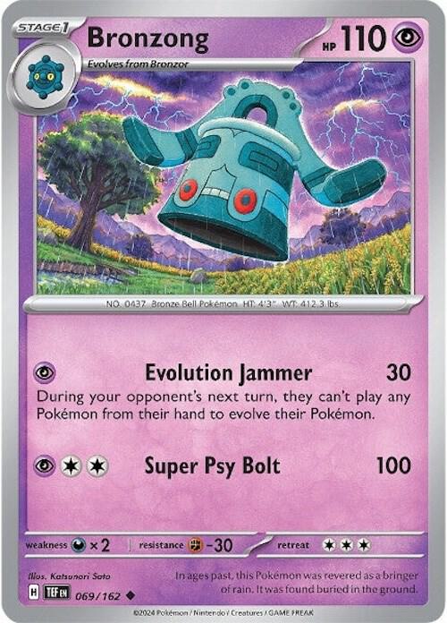 069/162 Bronzong Reverse Holo · Temporal Forces (TEF) by PokeMarsi on MYNTED