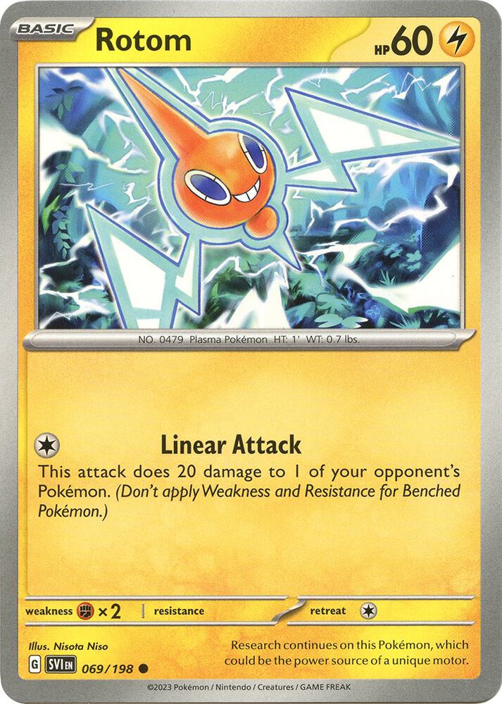 069/198 Rotom Normal · Scarlet & Violet (SVI) by PokeMarsi on MYNTED
