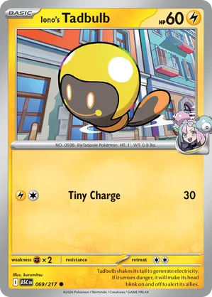 069/217 Iono's Tadbulb - Ascended Heroes by Poké Zen DXB on MYNTED