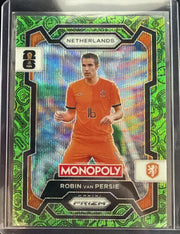 2026 Panini Prizm Monopoly FIFA World Cup Robin van Persie #76 Green Wave