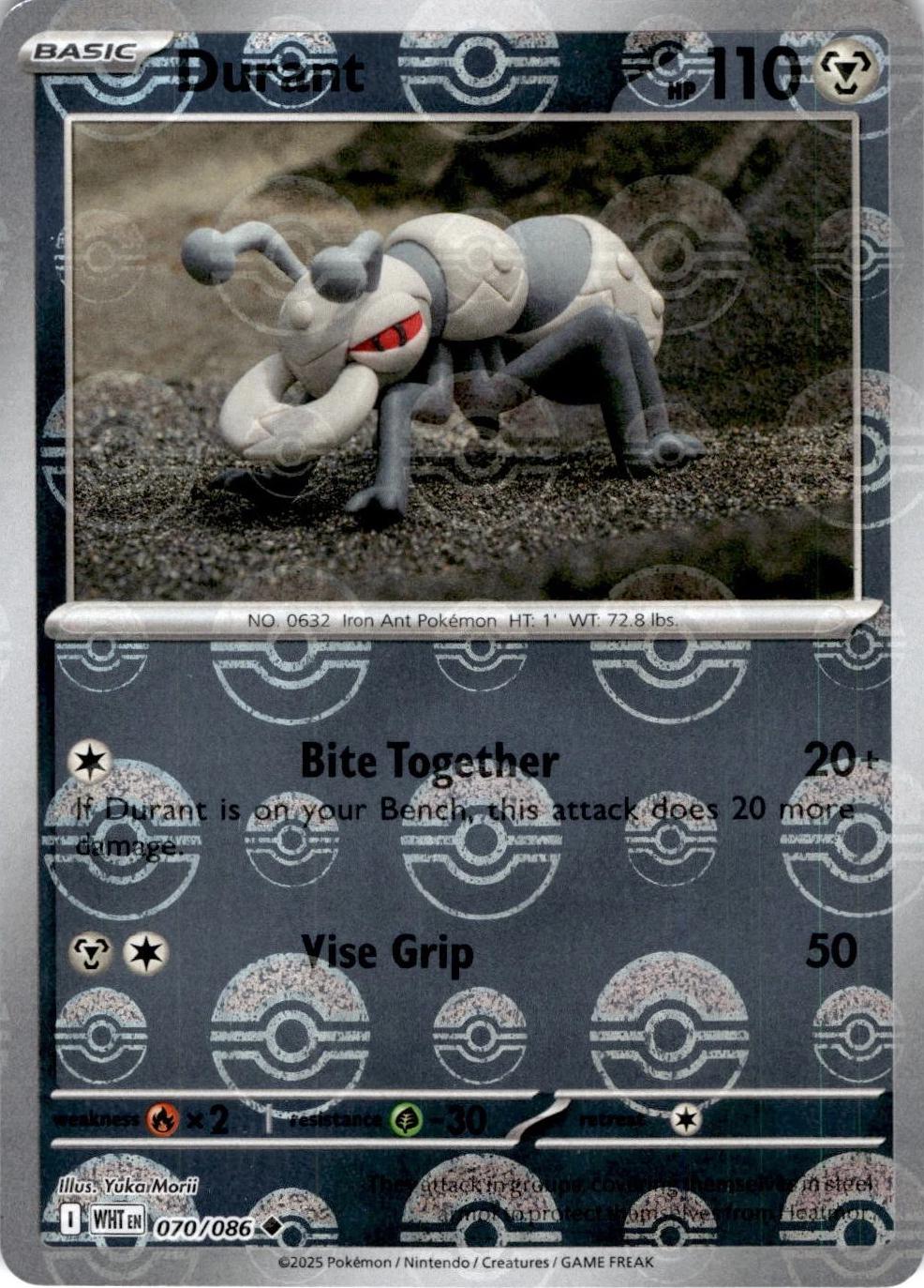 Durant - 070/086 (Poke Ball Pattern) - SV: White Flare (WHT)