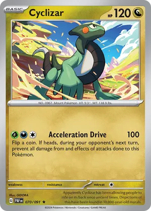 070/091 Cyclizar - Reverse Holo - Paldean Fates by Poké Zen DXB on MYNTED