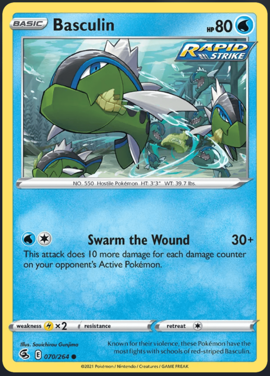 070/264 Basculin - Reverse Holo - Fusion Strike by Poké Zen DXB on MYNTED