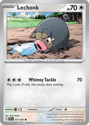 071/091 Lechonk - Paldean Fates by Poké Zen DXB on MYNTED