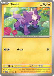 071/198 Toxel Normal · Scarlet & Violet (SVI) by PokeMarsi on MYNTED