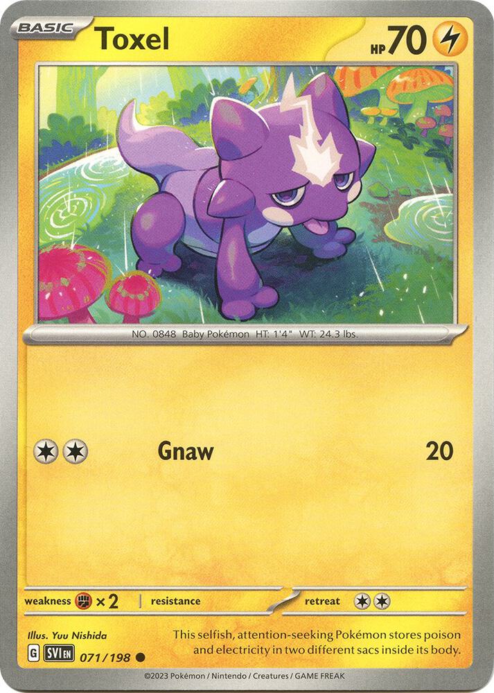 071/198 Toxel Normal · Scarlet & Violet (SVI) by PokeMarsi on MYNTED