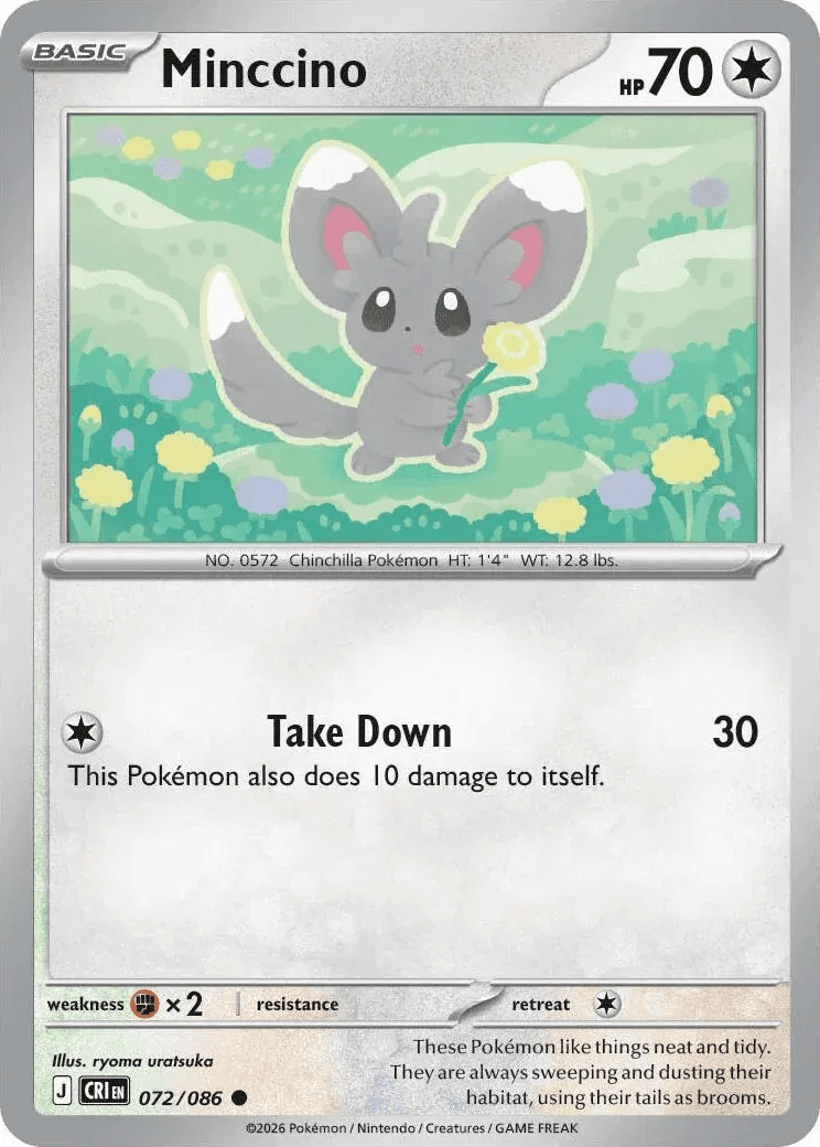 072/086 Minccino - Chaos Rising by Poké Zen DXB on MYNTED
