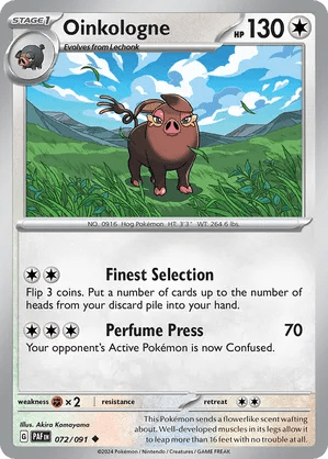 072/091 Oinkologne - Paldean Fates by Poké Zen DXB on MYNTED