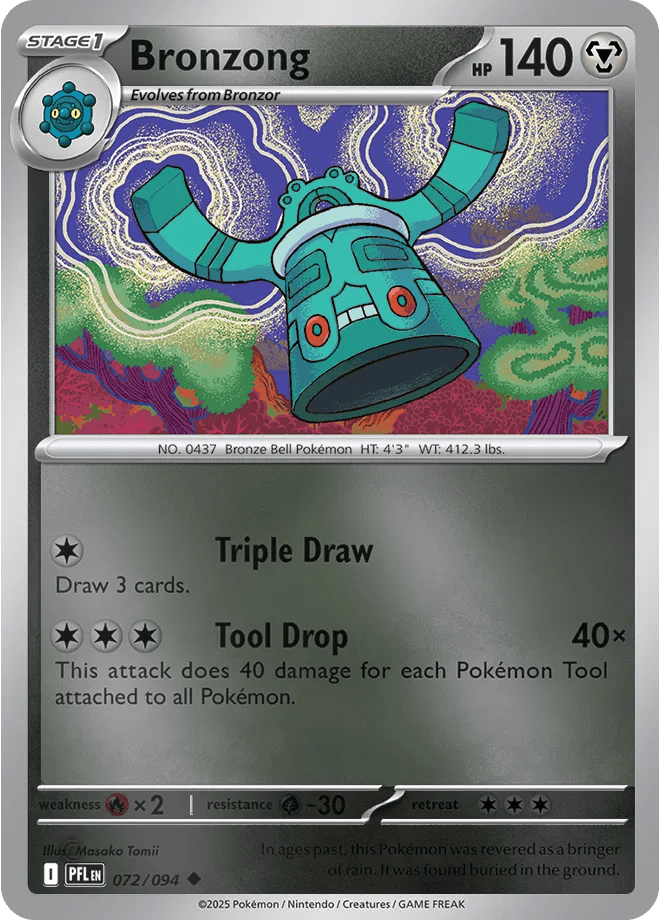 072/094 Bronzong - Reverse Holo - Phantasmal Flames by Poké Zen DXB on MYNTED